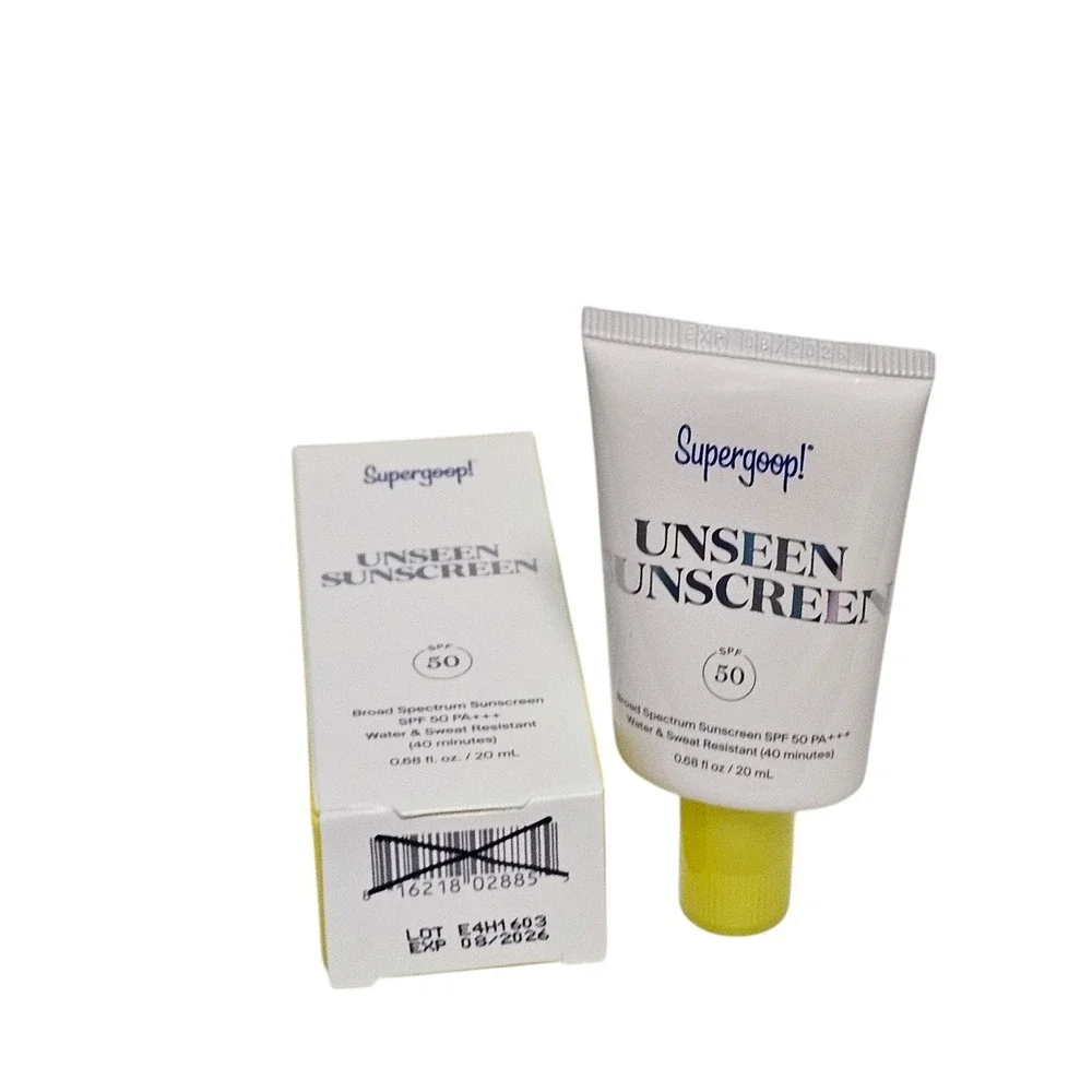 Supergoop! Unseen Sunscreen SPF 50 Water Sweat Resistant Travel Size 0.68oz